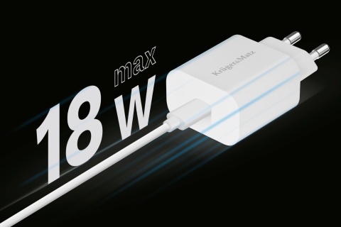 Ładowarka sieciowa USB-C PD QC 3.0 18W KrugerMatz