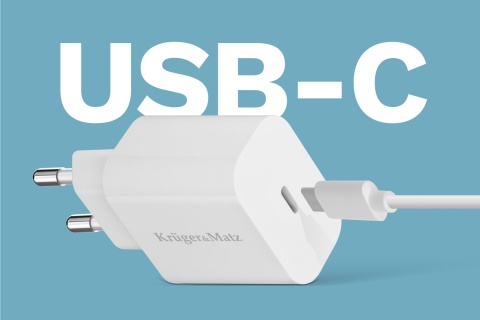 Ładowarka sieciowa USB-C PD QC 3.0 18W KrugerMatz
