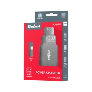 Ładowarka sieciowa micro USB M-Life, 2100 mA