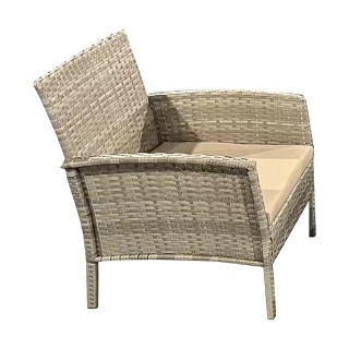 Meble ogrodowe zestaw ratan stolik fotel sofa poduchy rama metal alu MIA