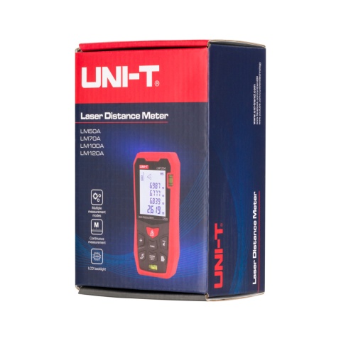 Miernik dystansu dalmierz laserowy cyfrowy UNI-T LM70A Miernik dystansu dalmierz laserowy cyfrowy UNI-T LM70A