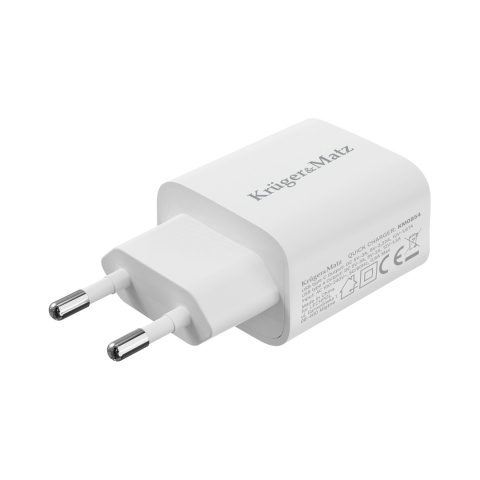 Szybka Ładowarka sieciowa GAN USB C Power Delivery Quick Charge Kruger&Matz Szybka Ładowarka sieciowa GAN USB C Power Delivery Quick Charge Kruger&Matz