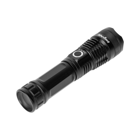 Akumulatorowa latarka LED Rebel 10 W zoom aluminium 1000 lm IP65 USB-C