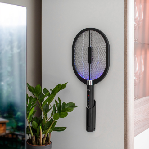 Elektryczna łapka na muchy komary owady 3w1 Teesa podświetlenie rakieta