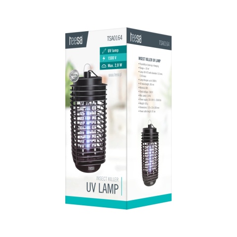 Lampa UV owadobójcza rażąca 2,8 W Teesa pułapka na muchy komary skuteczna