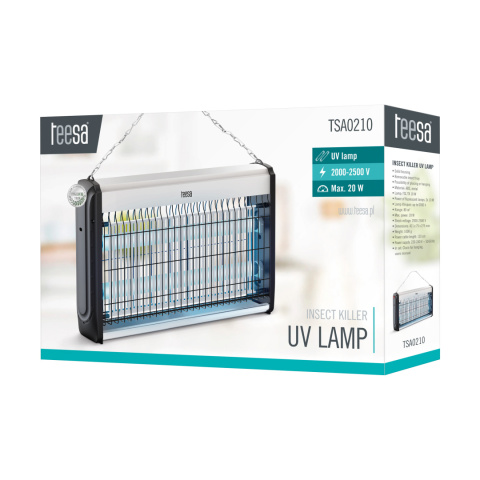Lampa owadobójcza 20W elektryczna UV rażąca komary muchy meszki owady TEESA