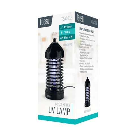 Lampa owadobójcza elektryczna UV rażąca komary muchy meszki owady TEESA
