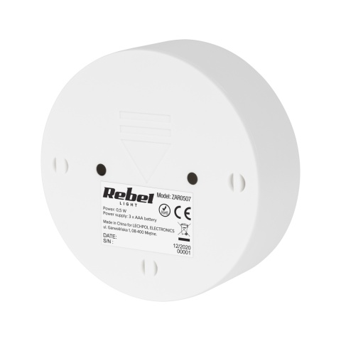 Lampka nocna LED czujnik ruchu zmierzchu 3xAAA Rebel Lampka nocna LED czujnik ruchu zmierzchu 3xAAA Rebel
