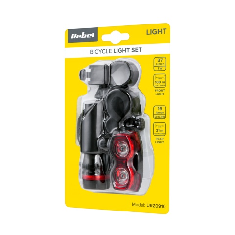 Lampka rowerowa tylna przednia LED AAA Rebel Lampka rowerowa tylna przednia LED AAA Rebel