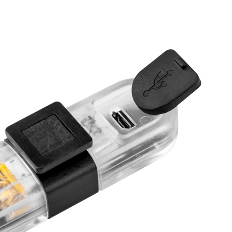 Lampka rowerowa tylna przednia LED USB 2 szt Rebel Lampka rowerowa tylna przednia LED USB 2 szt Rebel