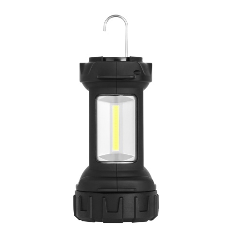 Latarka LED akumulatorowa szperacz 3W 120lm 100m + COB 200lm 200m hak Rebel