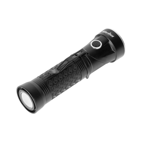 Latarka LED z ruchomą głowicą Rebel 1200 mAh 250m IPX5 aluminium