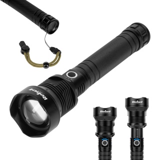Latarka aluminiowa LED 1857lm 20W Rebel ZOOM 800m USB-C IP65 mocna jasna