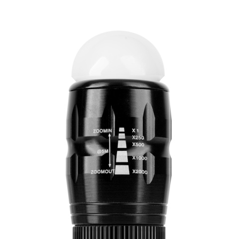 Latarka ręczna 5W Rebel 5W 400 lm Zoom aluminiowa IP20 4 x 1,5 V AAA