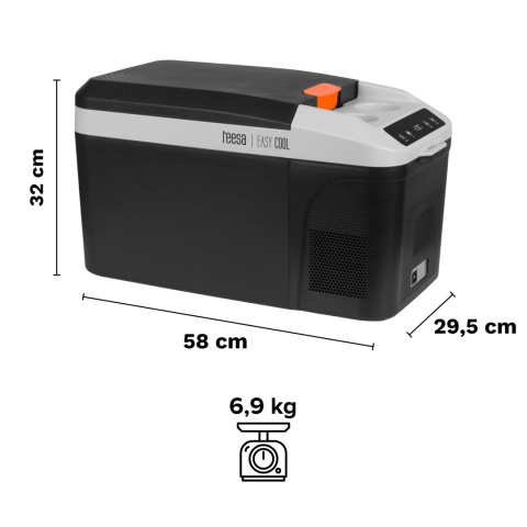 Lodówka turystyczna samochodowa kompresorowa -22°C 13L DC12/24V 230V TEESA