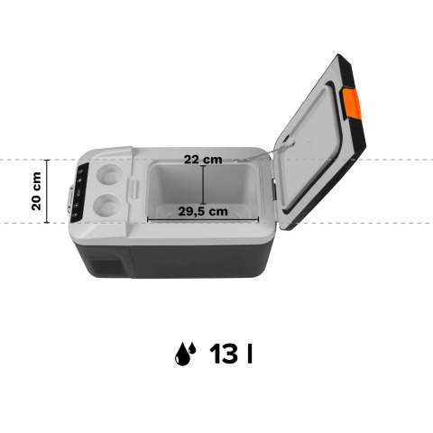 Lodówka turystyczna samochodowa kompresorowa -22°C 13L DC12/24V 230V TEESA