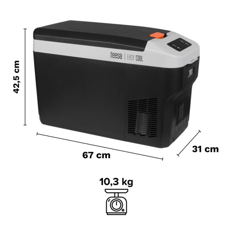Lodówka turystyczna samochodowa kompresorowa -22°C 25L DC12/24V 230V TEESA
