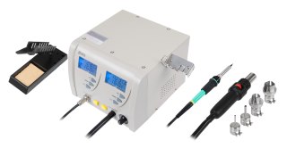 Lutownica stacja 2w1 gorące powietrze grotowa Kemot 320 W uchwyt