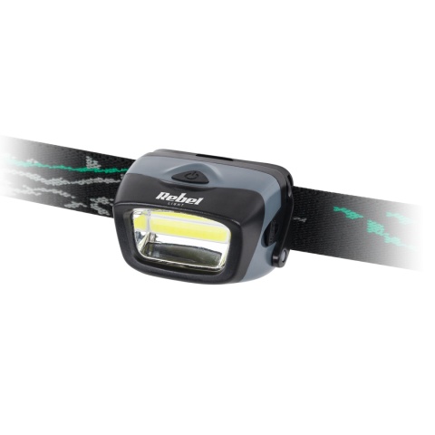 Profesjonalna Latarka Czołowa Vipow z 120 Lm LED COB 3 W zasięg 20 m