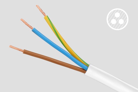Przedłużacz listwa zasilająca 1,5m 3 gniazda 2xUSB 3x1,0mm2 włącznik Rebel