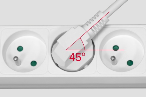 Przedłużacz listwa zasilająca 1,5m 3 gniazda 2xUSB 3x1,0mm2 włącznik Rebel