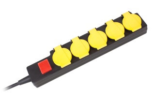 Przedłużacz ogrodowy 5 gniazd, 3 m