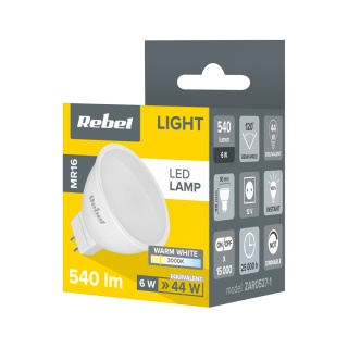 Żarówka lampa LED 6W MR16 3000K 12V Rebel