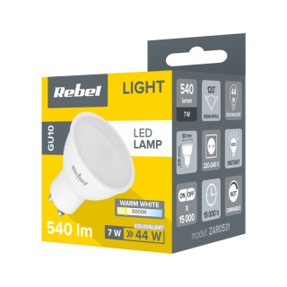 Żarówka lampa LED 7W GU10 540lm 3000K Rebel