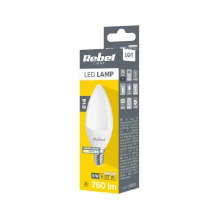 Żarówka lampa LED 8W E14 760lm 3000K Rebel