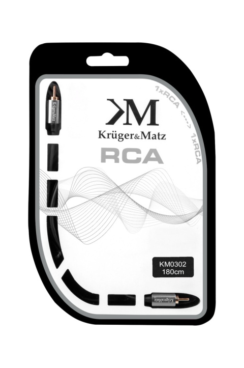 Kabel 1RCA-1RCA CINCH 1,8m Kruger&Matz Kabel 1RCA-1RCA CINCH 1,8m Kruger&Matz