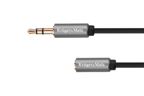 Kabel jack 3.5 wtyk-gniazdo 1m Kruger&Matz Kabel jack 3.5 wtyk-gniazdo 1m Kruger&Matz