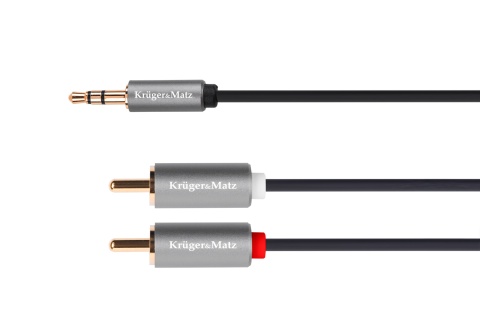 Kabel jack - RCA Kruger&Matz Basic 100 cm Kabel jack - RCA Kruger&Matz Basic 100 cm