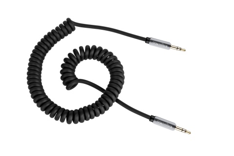 Kabel mini Jack 3,5mm AUX 1,5m KrugerMatz spirala Kabel mini Jack 3,5mm AUX 1,5m KrugerMatz spirala
