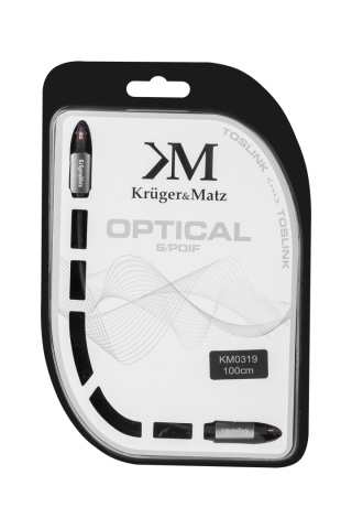 Kabel optyczny 1m toslink Kruger&Matz KM0319