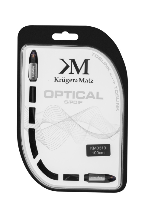 Kabel optyczny 1m toslink Kruger&Matz KM0319 Kabel optyczny 1m toslink Kruger&Matz KM0319