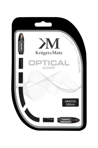 Kabel optyczny 3m toslink Kruger&Matz KM0322