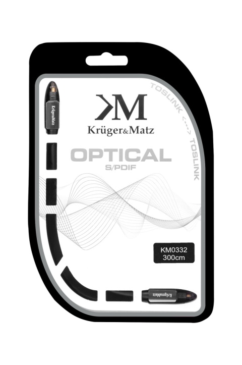 Kabel optyczny 3m toslink Kruger&Matz KM0322
