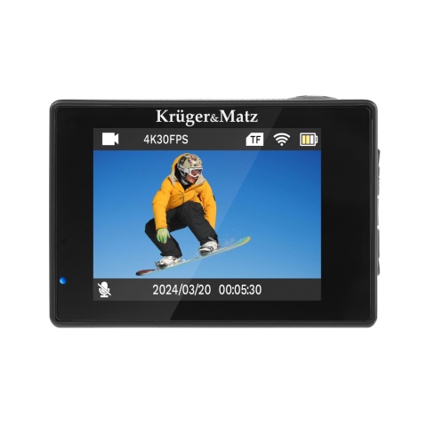 Kamera sportowa 4K kamerka Kruger&Matz Vision L400 akcesoria pilot zestaw Kamera sportowa 4K kamerka Kruger&Matz Vision L400 akcesoria pilot zestaw