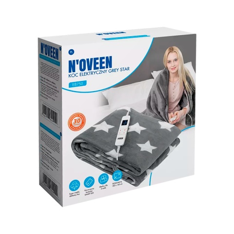 Koc elektryczny EB750 Grey Star N'OVEEN Koc elektryczny EB750 Grey Star N'OVEEN