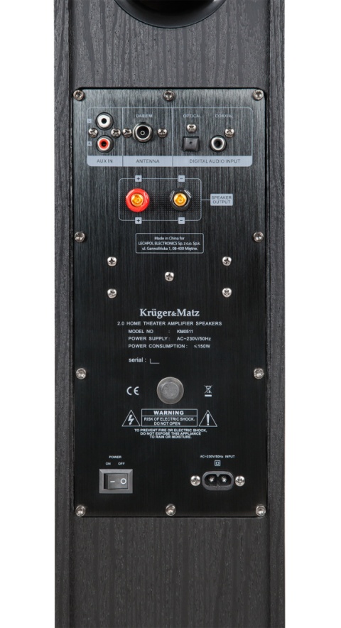 Kolumny aktywne 120W FM BT DAB+ Kruger&Matz Kolumny aktywne 120W FM BT DAB+ Kruger&Matz