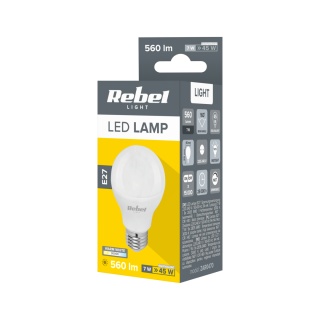 Lampa LED Vipow G45, 7W, E27
