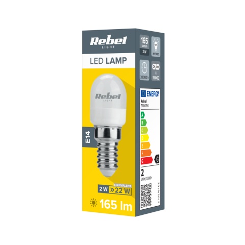 Lampa Led do lodówki i okapu Rebel 2W E14 165 Lm 6500 K 360° Lampa Led do lodówki i okapu Rebel 2W E14 165 Lm 6500 K 360°