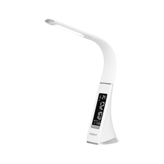Lampka na biurko biurkowa LED nocna regulacja budzik LCD 7W USB Rebel