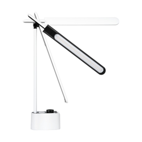 Lampka na biurko z zegarem gniazda USB USB-C regulacja Quick Charge Rebel