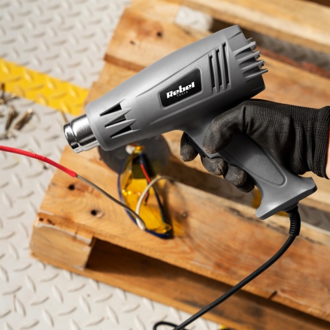 Opalarka elektryczna Rebel z regulacją dwa biegi 1600W 600°c Opalarka elektryczna Rebel z regulacją dwa biegi 1600W 600°c