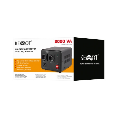 Przetwornica napięcia konwerter KEMOT 1600W/2000VA