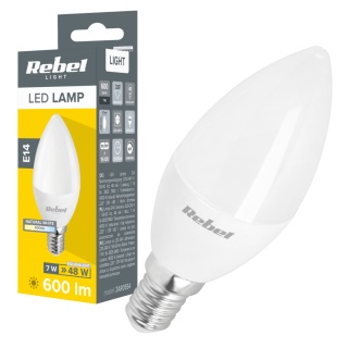 Żarówka lampa LED świeca 7W E14 4000K Rebel