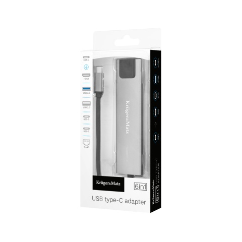 Adapter HUB USB-C typ C HDMI USB3.0 USB-C RJ45 PD MacBook M1 M2 rozdzielacz Adapter HUB USB-C typ C HDMI USB3.0 USB-C RJ45 PD MacBook M1 M2 rozdzielacz