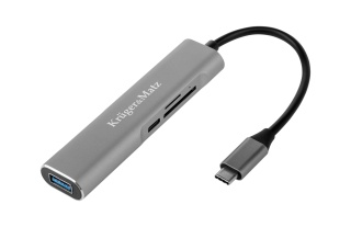 Adapter HUB USB typu C na HDMI/USB3.0/SD/MicroSD/C port rozdzielacz
