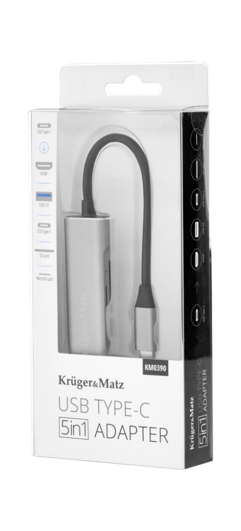 Adapter HUB USB typu C na HDMI/USB3.0/SD/MicroSD/C port rozdzielacz Adapter HUB USB typu C na HDMI/USB3.0/SD/MicroSD/C port rozdzielacz